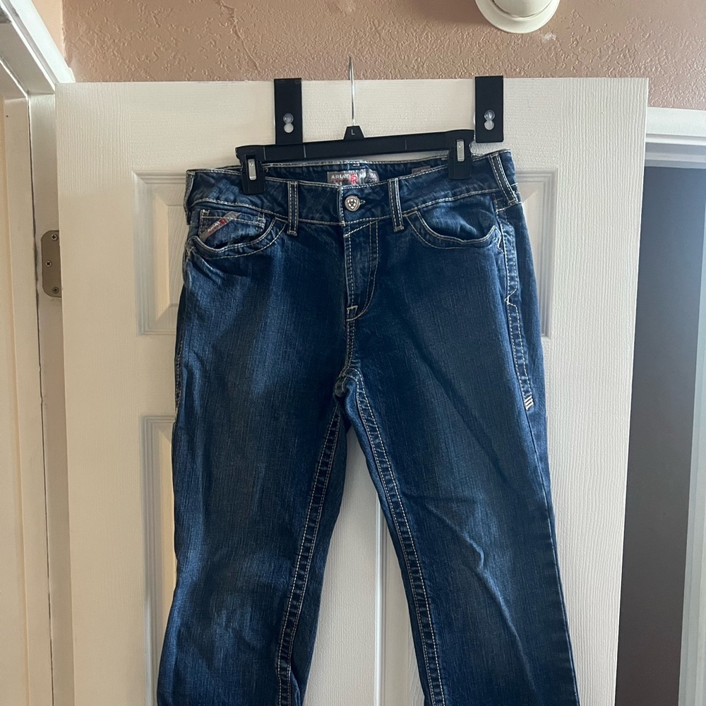 Women’s Ariat FR work jeans.
